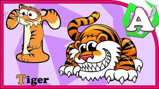 Развивающие видео - Азбука для малышей. Буква T. Learning animals. Развивающие видео - Азбука для малышей. Буква T. Learning animals.