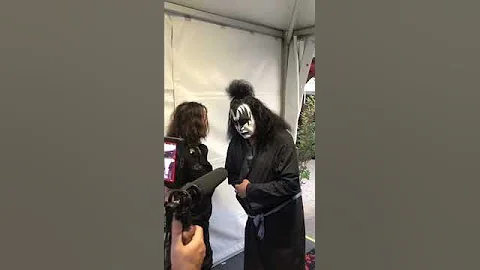 KISS Gene Simmons Backstage with Johnny Depp in Clisson 2023 #shorts #kissfan777 #genesimmons