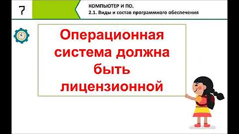 Виды и состав программного обеспечения. 7 КЛАСС. 2.1