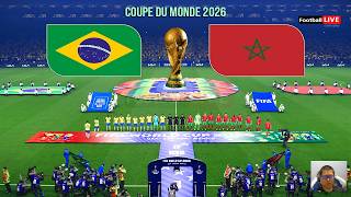 MAROC vs BRÉSIL - Coupe du Monde de la FIFA 2026 Phase de groupes | Match complet | Simulation PES