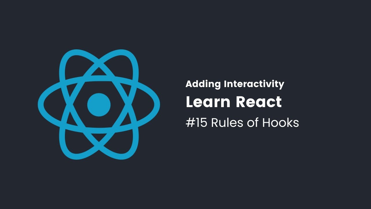 Learn React in Arabic - #15 - Rules of Hooks - YouTube