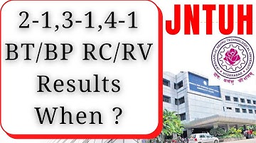 JNTUH B.Tech/B.Pharmacy Recounting/Revaluation results||jntuh 2-1/3-1/4-1 rcrv results||JNTU Updates