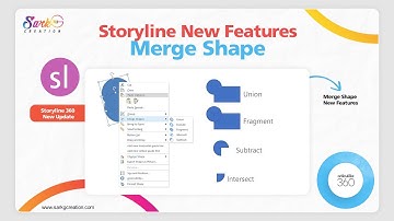 Merge Shapes New Feature in Storyline 360 | How to Use Merge Shape in Storyline | New Feature 2025