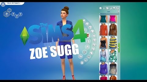 The sims 4 famous characters #2 Zoe Sugg Zoella