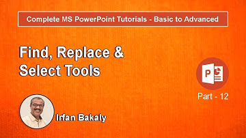 Part 12   Find, Replace & Select Tools Urdu Tutorials by Irfan Bakaly