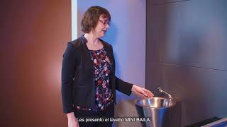 Lavabo de diseño de acero inoxidable MINI BAILA
