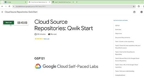 Cloud Source Repositories: Qwik Start.          #arcades ##qwicklabs #2024