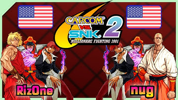 Capcom Vs. SNK 2 || Riz0ne 🇺🇸 VS 🇺🇸 nug || FLYCAST FIGHTCADE 2