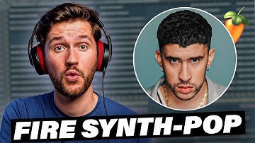 I Made This INSANE 80s Synth Pop Beat (Bad Bunny, Tainy) | FL Studio Tutorial
