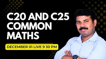 Diploma C20 and C25 Maths Passing package chapters