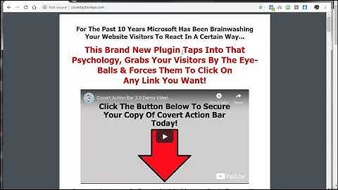 Covert Action Bar v2 Demo