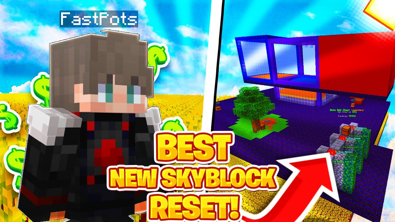 The BEST NEW Minecraft Skyblock Server RESET! | Minecraft Skyblock ...