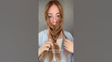 Easy school hairstyles #schoolhairstyles Back to school hair ideas ✨  #hairstyle #hairtutorials