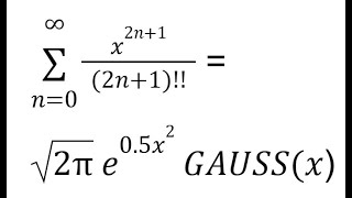 FACTDOUBLE GAUSS EXP SQRTPI Taylor Maclaurin SERIESSUM LINEST Polynomial Regression Google Sheets