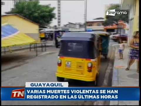 Varias muertes violentas se han registrado en la últimas horas