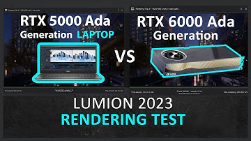 LUMION 2023 RENDERING TEST - RTX 5000 ADA GENERATION (LAPTOP) vs 6000 ADA GENERATION (DESKTOP)
