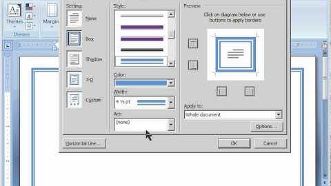 2 Word 2007 - Page Borders