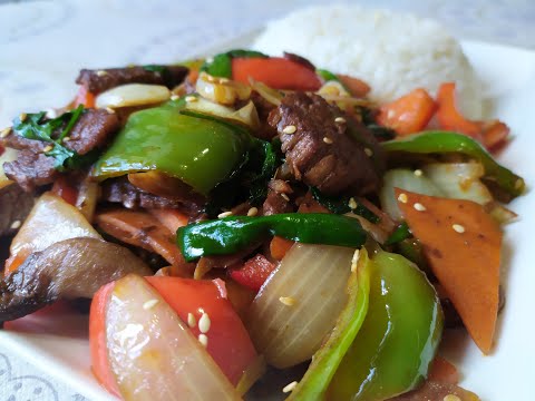 Коги-паккум. 고기 채소 (Корейская кухня)