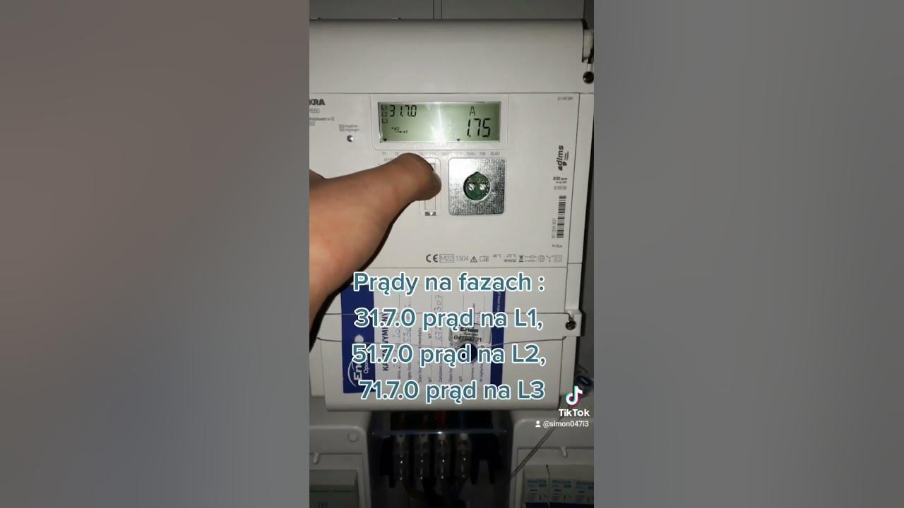 Odczyt ręczny licznika Iskra AM550 licznik dwukierunkowy #AM550 #Iskra