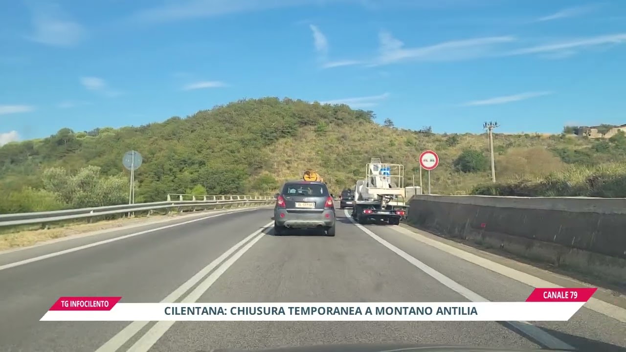 Cilentana, chiusure temporanee a Montano Antilia: ecco date e orari dei lavori Anas