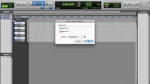 Pro Tools - Importing Audio and Video