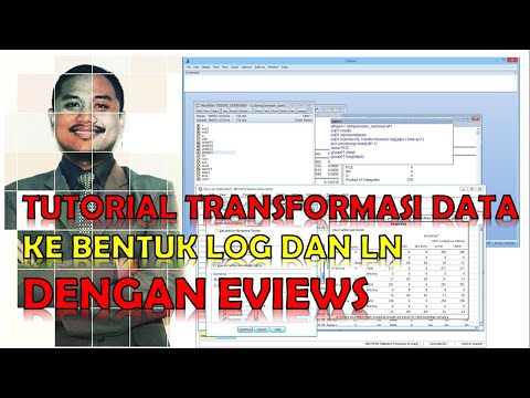 Tutorial Transformasi Data ke bentuk Log dan LN dengan Eviews