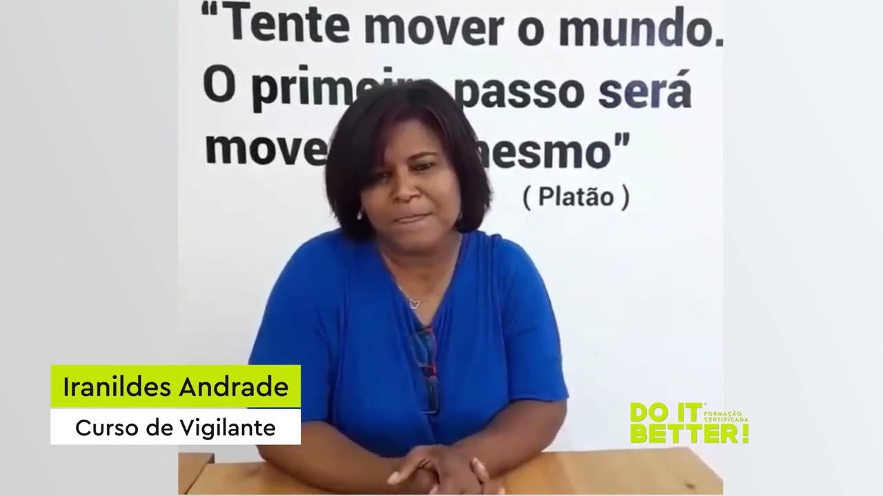 Testemunho Formanda do Curso de Vigilante