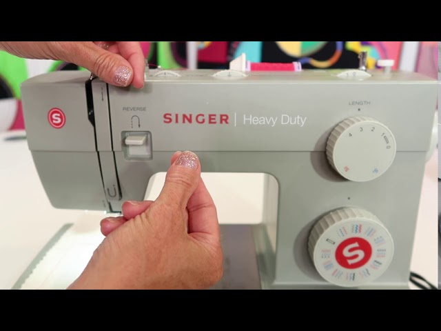 Singer Heavy Duty 4452 12 How to Select Stitches, Stitch Length & Stitch  Width 