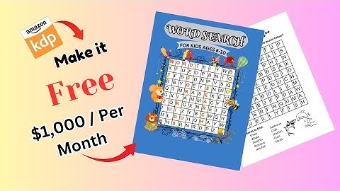 Create a word search puzzle book using chatGPT,Canva,and generator step by step tutorial(Amazon kdp)