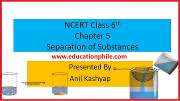 NCERT  Class 6 Science Chapter 5 Separation of Substances (NTSE/DSSSB/CTET/TET/UPTET)