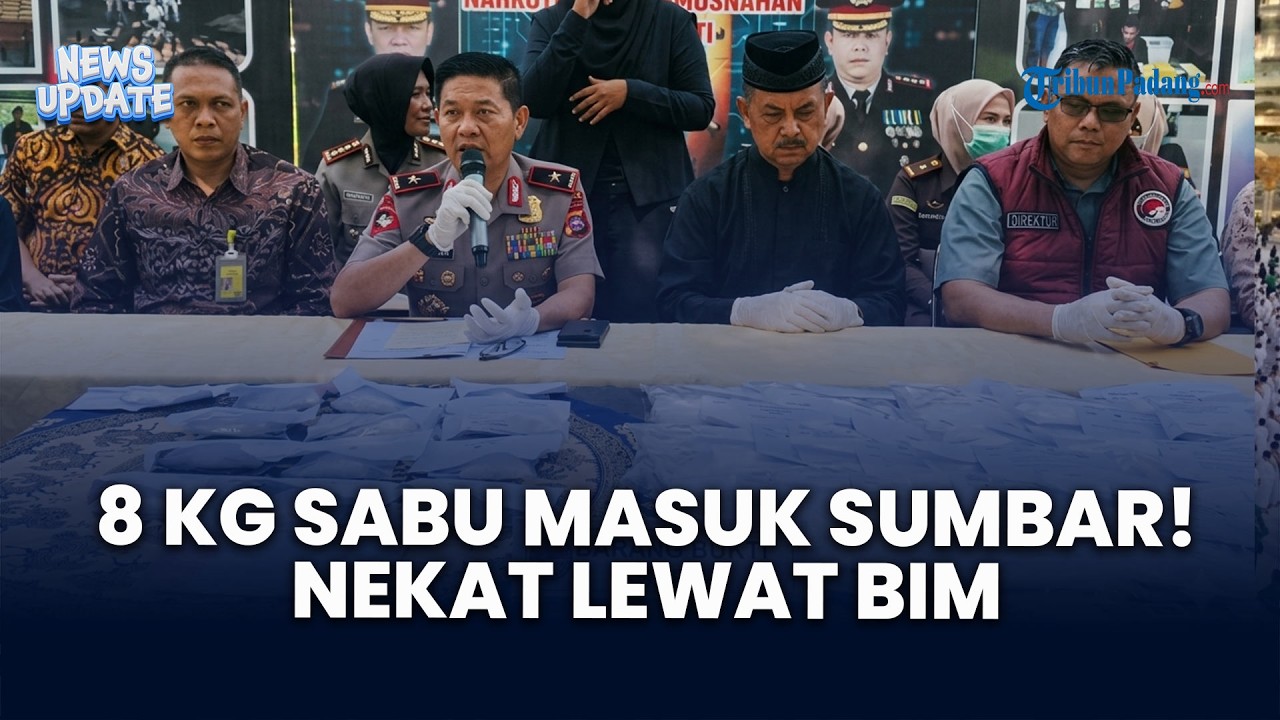 Sumbar Darurat Narkoba? 8 Kg Sabu Dimusnahkan Polda Sumbar!
