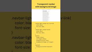 Transparent Navbar with Background Image #coding #reactjs #viral #viralvideo #trading #code