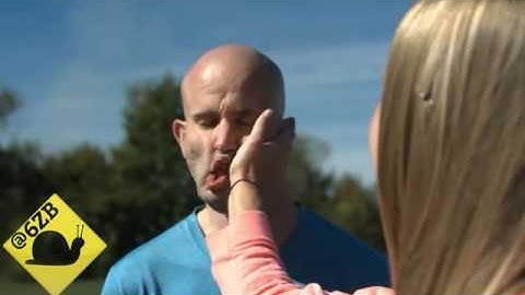 Slow motion slap....