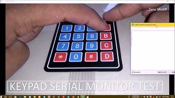 Arduino Keypad Serial Monitor Test