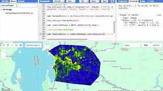 Creating random points and extracting image pixel values in Google Earth Engine