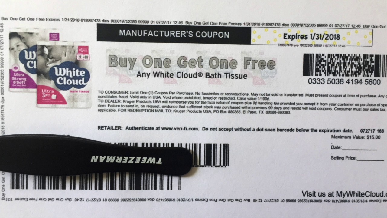HOT BOGO WHITE CLOUD printable coupon 🏃🏃🏃 - YouTube