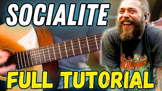 Socialite Chords - Post Malone Guitar Tutorial Resimi