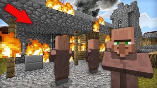 ЭТИ ЖИТЕЛИ ПОДОЖГЛИ МОЙ ДОМ В ДЕРЕВНЕ В МАЙНКРАФТ 100% ТРОЛЛИНГ ЛОВУШКА MINECRAFT ПОЖАР В ДЕРЕВНЕ