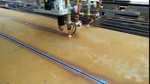 Máy cắt plasma CNC 12m lắp 2 mỏ cắt oxygas tại Gia Lâm - Hà Nội