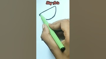 How to draw watermelon piece easy drawing#youtubeshort#skyarts