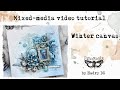 Mixed media canvas winter by hadrydcmixedmedia