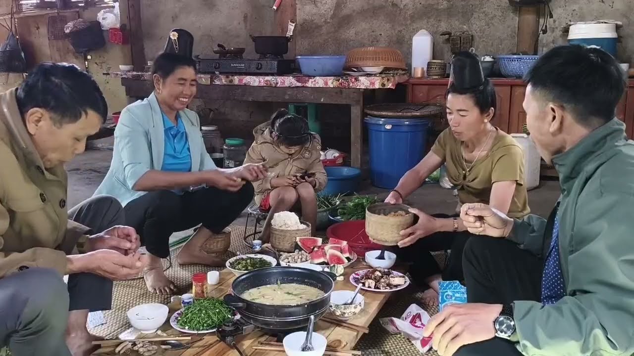 Vợ chồng Quàng khọi ₫i thăm anh phái diêm pi nọng ơi