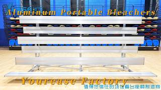 Full Aluminum Mobile Bleachers With Wheels | Custom Outdoor Grandstand #aluminumbleachers