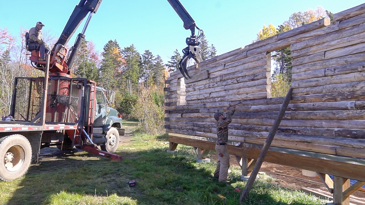 Moving Our Off Grid Log Cabin | Part 1 - YouTube