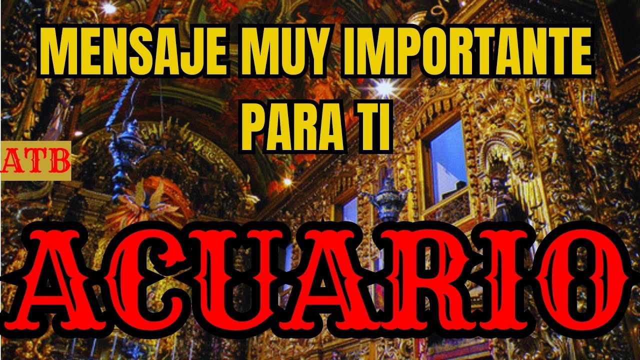 ACUARIO: NO TE IMAGINAS LO QUE LLAMA A LA PUERTA DE TU CASA☠️MUCHO ...