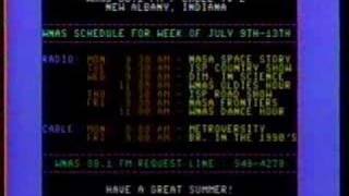 WNAS-TV 1990: Larry Estep Summer sponsors and EBS Test
