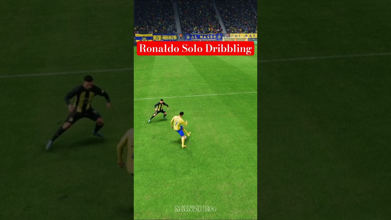 Cristiano Ronaldo Solo Dribbling Skill🔥 #fc24 #eafc24 #football #careermode #shorts #ronaldo
