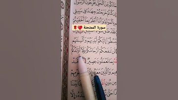 سورة الممتحنة #قرآن #اكسبلور #لايك #قرآن كريم #ترند