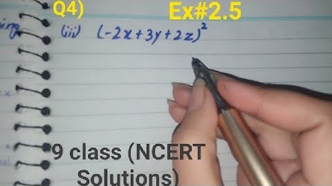 Expand each of the using suitable identities (-2x+3y+2z)2 | Ex 2.5 q4 math class 9 ncert solutions