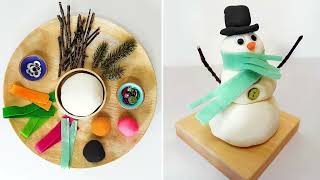 Easy 2-Ingredient No-Cook DIY Snow Playdough | Winter Sensory Play Fun!